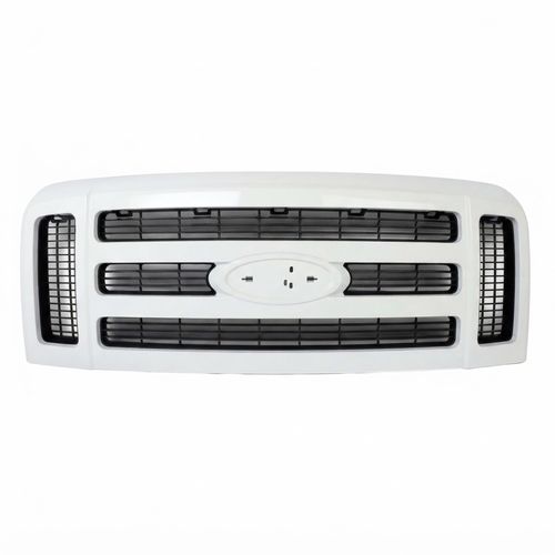 Oxford White Front Grille Assembly For 2008-2010 Ford F250 F350